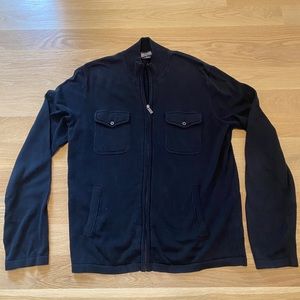 Michael Kors Black Zip-up Cardigan